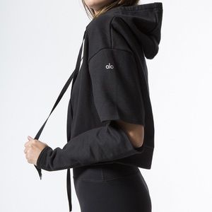ALO YOGA Peak Cropped Hoodie